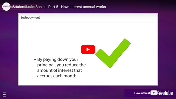 Watch a video on how interest accrual works